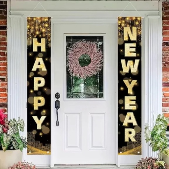 New in Packages Happy New Year Indoor Outdoor Decoration Banners - Adorable! - Picture 3 of 3